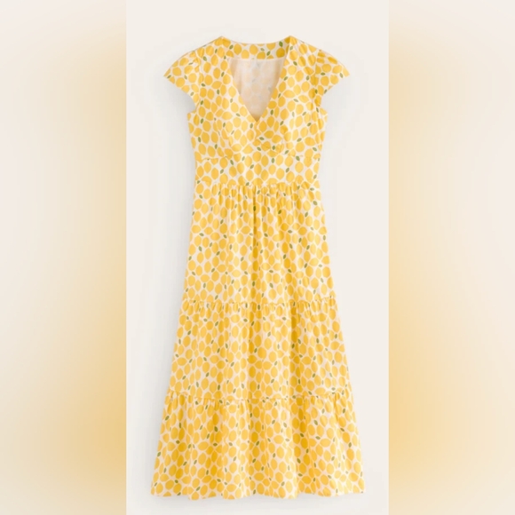 NWT May midi dress, lemons - Picture 3 of 6